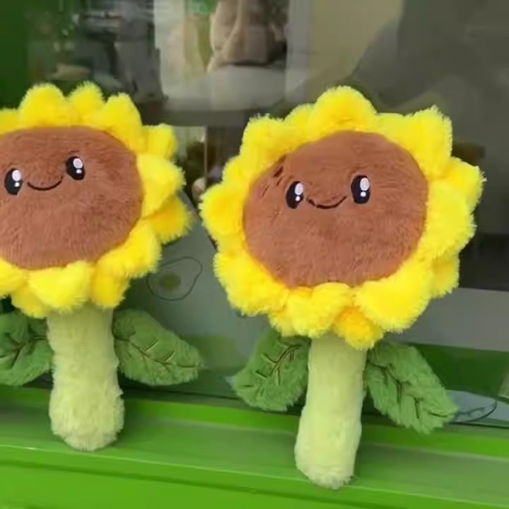 OEM Cartoon Sunflower Plush Toy Game Plant V.S. Zombie Soft Toy  Plant Plushie Doll for Kids 13