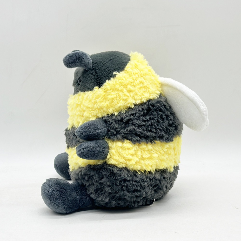 Hot Sale 17cm Cute Albee Bee Spring Plush Stuffed Animal Kids Birthday Gift with PP Cotton Filling Honey Bee  Plushie 15