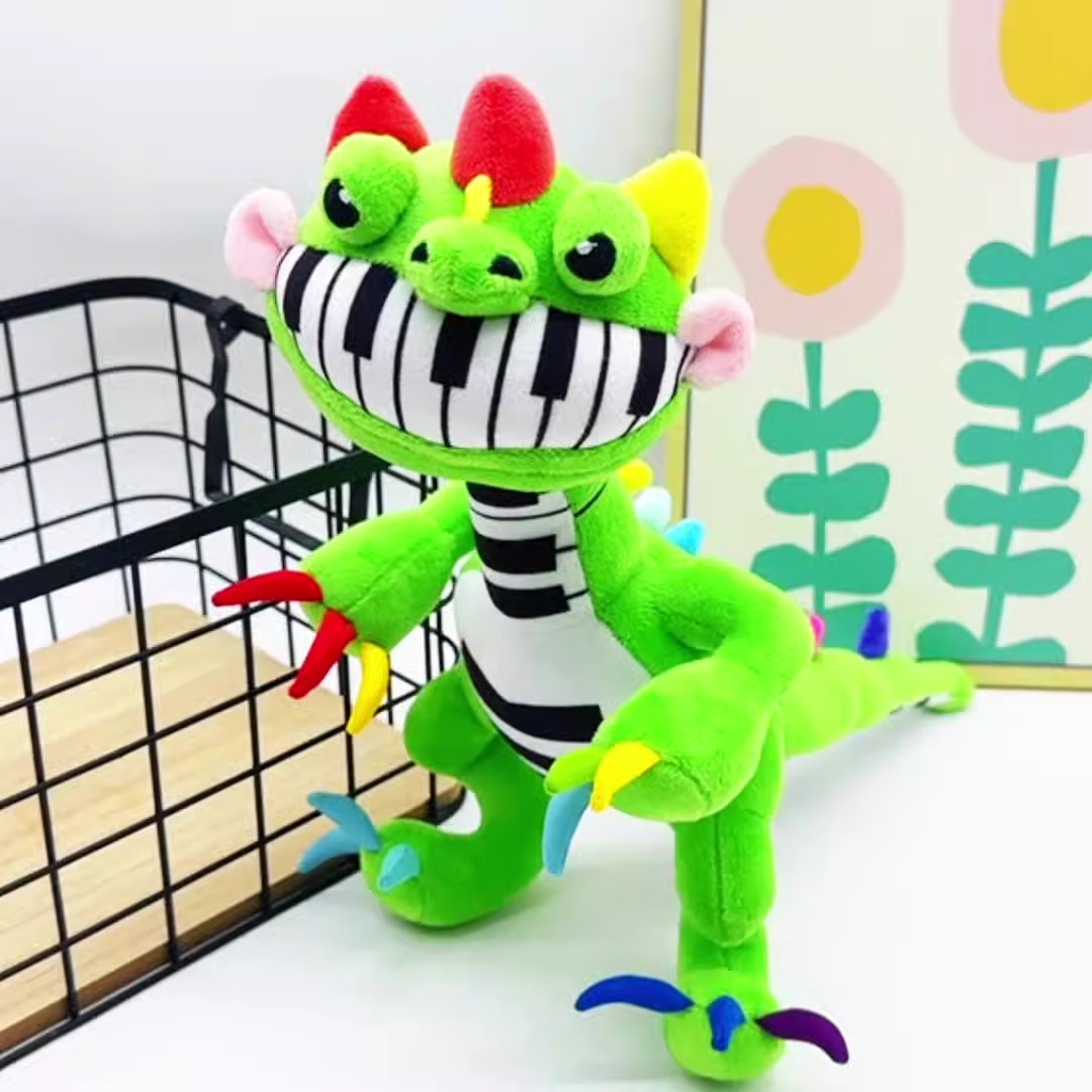 Factory Wholesale 33cm Green Pianosaurus  Cartoon Plush Doll Anime Nightmare Game Plushie Stuffed Doll Toys Kids 11