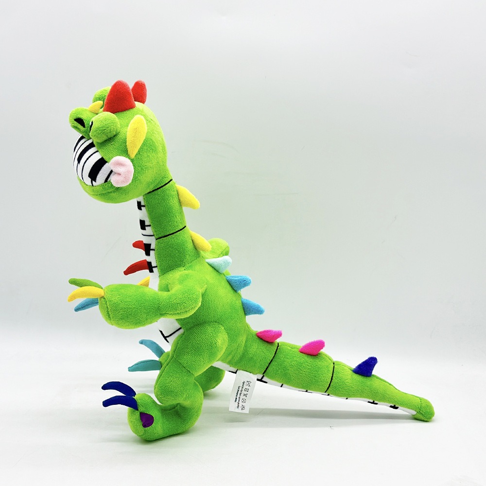 Factory Wholesale 33cm Green Pianosaurus  Cartoon Plush Doll Anime Nightmare Game Plushie Stuffed Doll Toys Kids 15