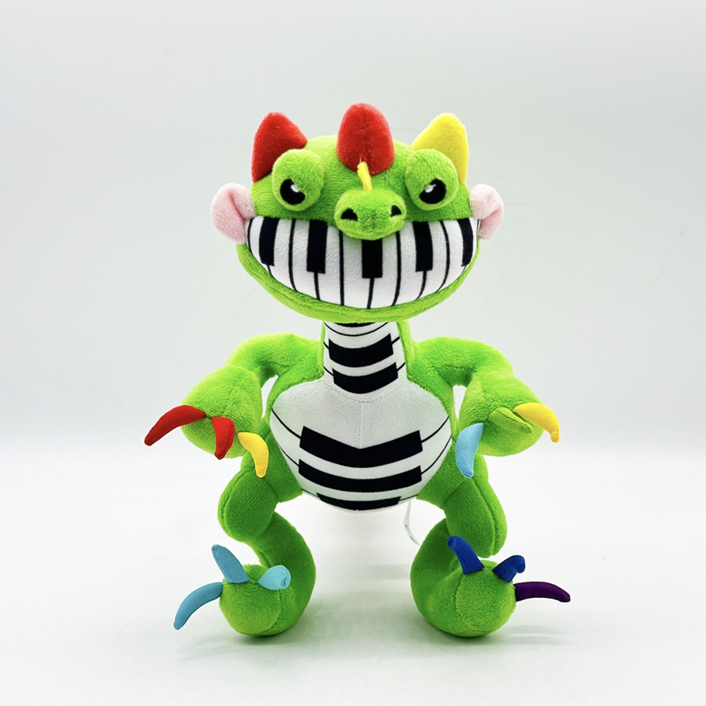 Factory Wholesale 33cm Green Pianosaurus  Cartoon Plush Doll Anime Nightmare Game Plushie Stuffed Doll Toys Kids 12
