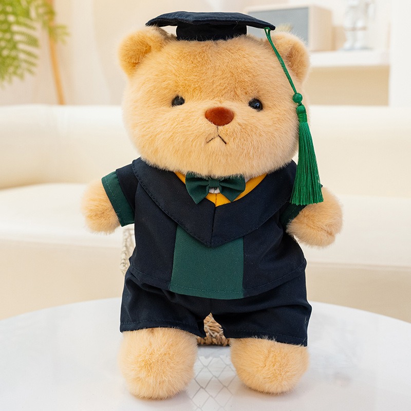 Manufacturer Wholesale 30cm Graduation Bear Plushie With Bow Tie Doll Doctor Hat Bear Graduation Souvenir Gift 16