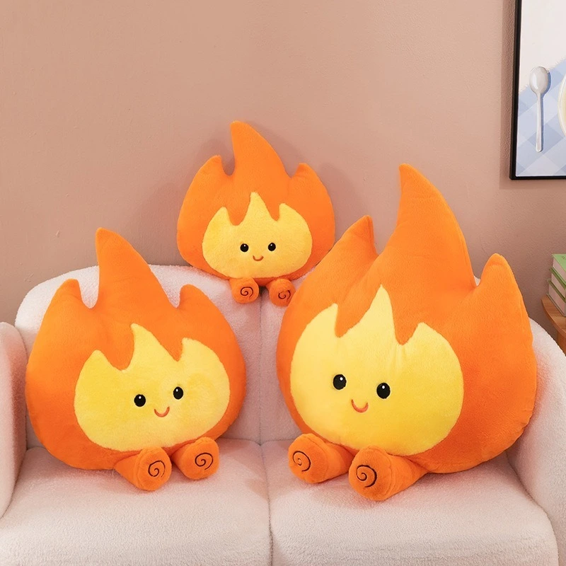 Hot Selling Special Simulation Bonfire Plush Toy Stuffed Cartoon Fire Doll Home Decoration Gifts Soft Flame Doll 1