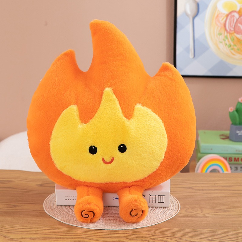 Hot Selling Special Simulation Bonfire Plush Toy Stuffed Cartoon Fire Doll Home Decoration Gifts Soft Flame Doll 15