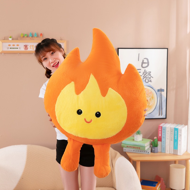 Hot Selling Special Simulation Bonfire Plush Toy Stuffed Cartoon Fire Doll Home Decoration Gifts Soft Flame Doll 14