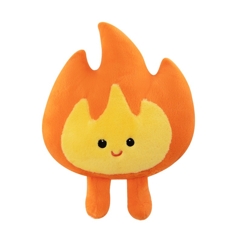 Hot Selling Special Simulation Bonfire Plush Toy Stuffed Cartoon Fire Doll Home Decoration Gifts Soft Flame Doll 17