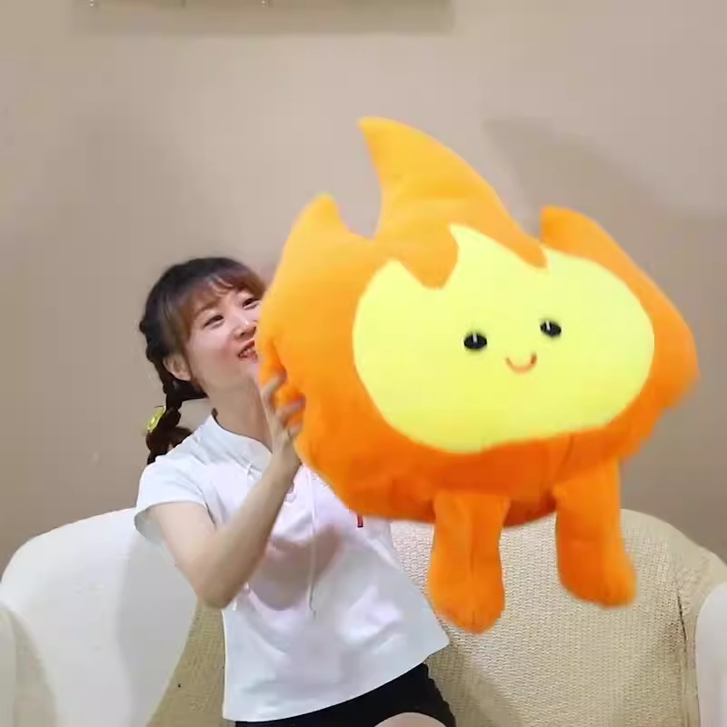 Hot Selling Special Simulation Bonfire Plush Toy Stuffed Cartoon Fire Doll Home Decoration Gifts Soft Flame Doll 16