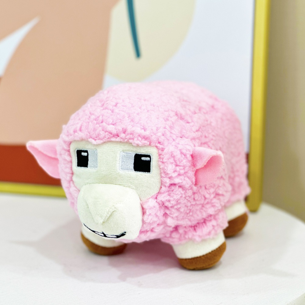 Bonito peluche de oveja rosa de 15 cm para bebé, suave, con nombres personalizados, para niños. 12