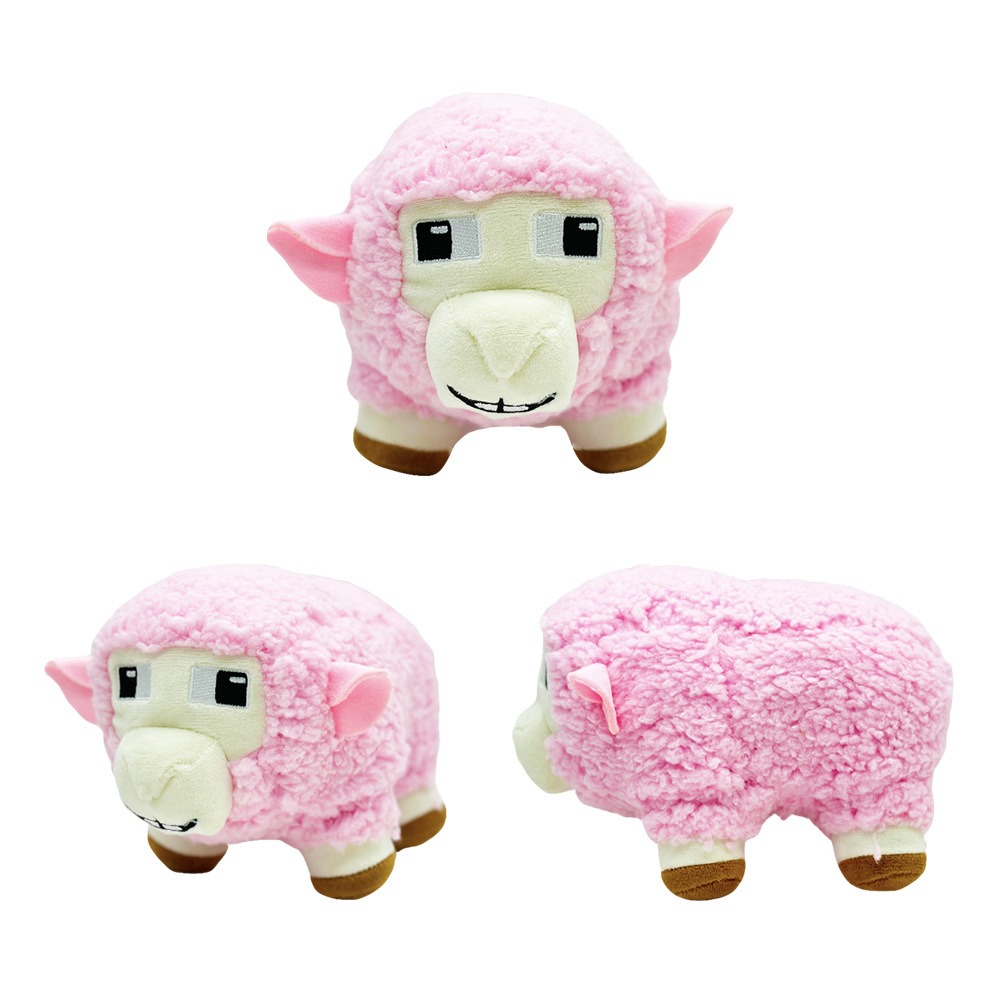 Bonito peluche de oveja rosa de 15 cm para bebé, suave, con nombres personalizados, para niños. 16