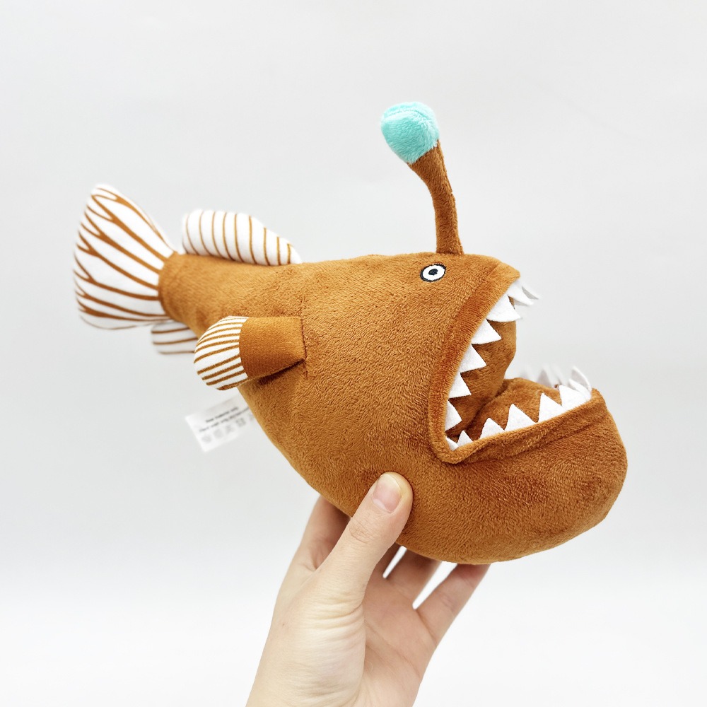 30cm  Melanocetus Johnsonii Plush Anglerfish Stuffed Animals Toys Real Sea Life Plush Toy  Gift Toys for Kids 11