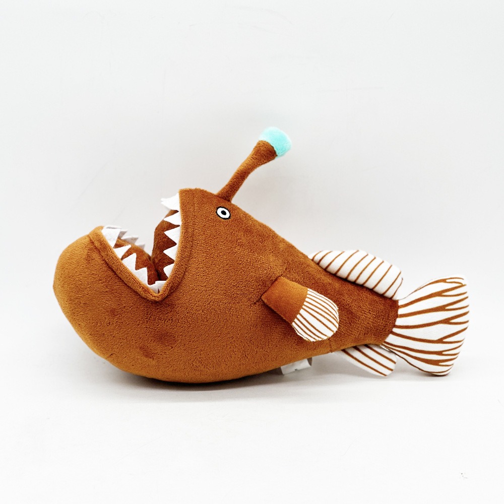 30cm  Melanocetus Johnsonii Plush Anglerfish Stuffed Animals Toys Real Sea Life Plush Toy  Gift Toys for Kids 13