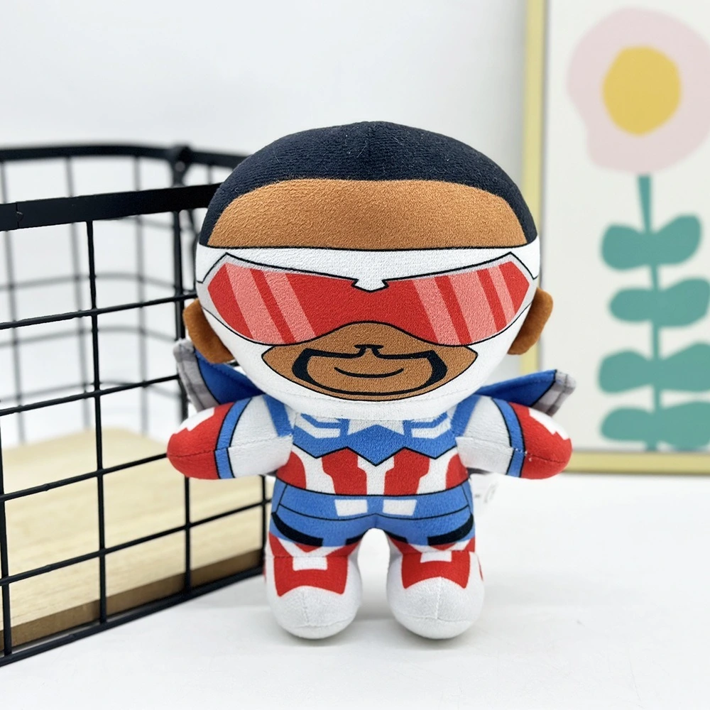 Low MOQ  25 cm Captain America: Brave New World Figure and Decors Custom Standing or Sitting Posture Plush Doll for Gift 1