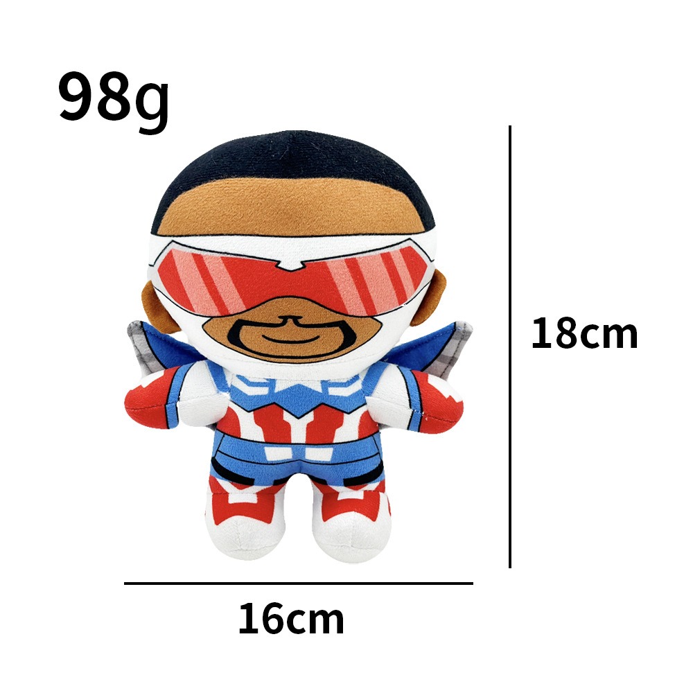 Low MOQ  25 cm Captain America: Brave New World Figure and Decors Custom Standing or Sitting Posture Plush Doll for Gift 12