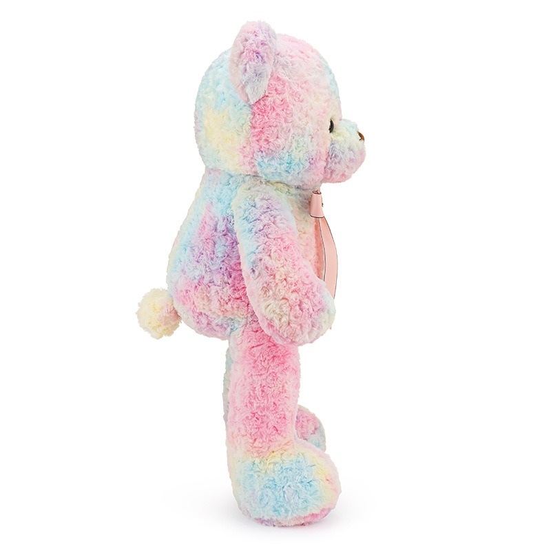 Wholesale Valentine's Day Colourful Teddy Bear Custom Cute Soft Large Pink Plush Gifts Throw Pillow  Birthday Gift 11