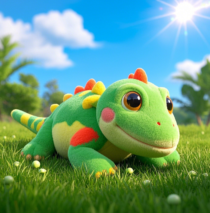 Vivid Lizard Plush Toy—Ultra-Soft, High-Detail Design. Made with Top-Grade Fluffy Fabric. A Must-Have for Animal Lovers 12