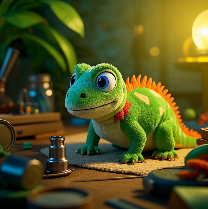 Vivid Lizard Plush Toy—Ultra-Soft, High-Detail Design. Made with Top-Grade Fluffy Fabric. A Must-Have for Animal Lovers 15