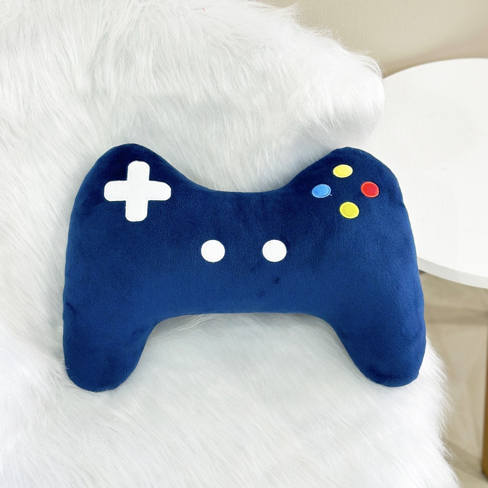 Coussin en forme de poignée de console PS4 Switch bleue créative de 24 cm, doux et adorable, peluche interactive 11