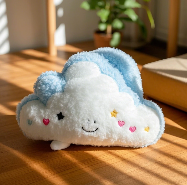 Fluffy Cloud Plush Toy: Ideal for Bedroom Decoration, Cozy Companionship, and as a Heartwarming Gift for All Ages 1