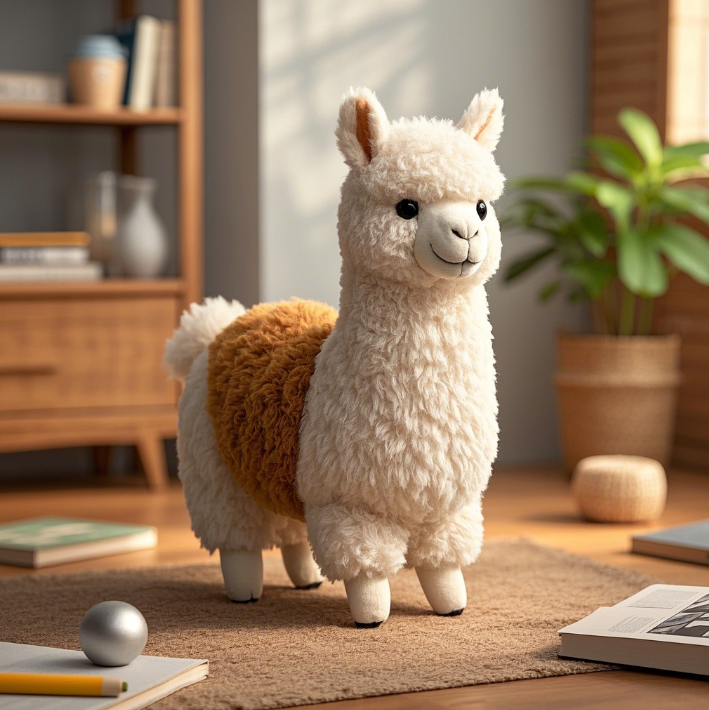 Adorable Alpaca Plushie: Super Soft Material, Exquisite Craftsmanship, Ideal for Decoration, Comfort, and as a Heartwarm 11