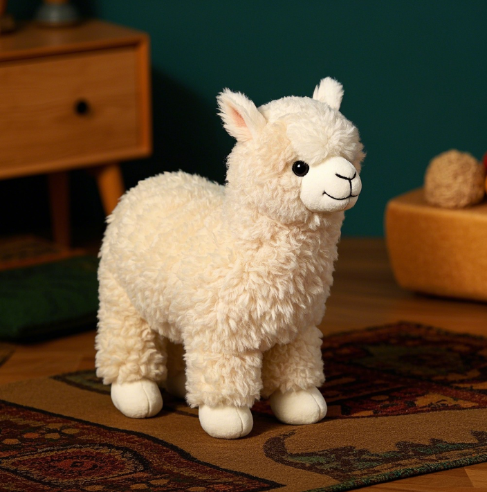 Adorable Alpaca Plushie: Super Soft Material, Exquisite Craftsmanship, Ideal for Decoration, Comfort, and as a Heartwarm 12