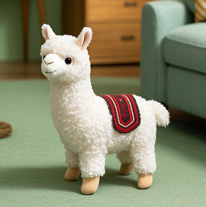 Adorable Alpaca Plushie: Super Soft Material, Exquisite Craftsmanship, Ideal for Decoration, Comfort, and as a Heartwarm 10