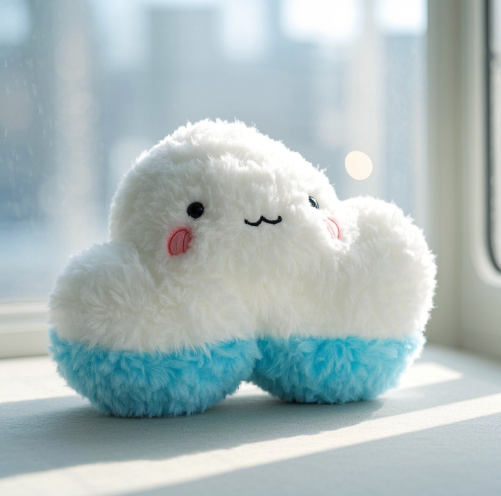 Fluffy Cloud Plush Toy: Ideal for Bedroom Decoration, Cozy Companionship, and as a Heartwarming Gift for All Ages 16