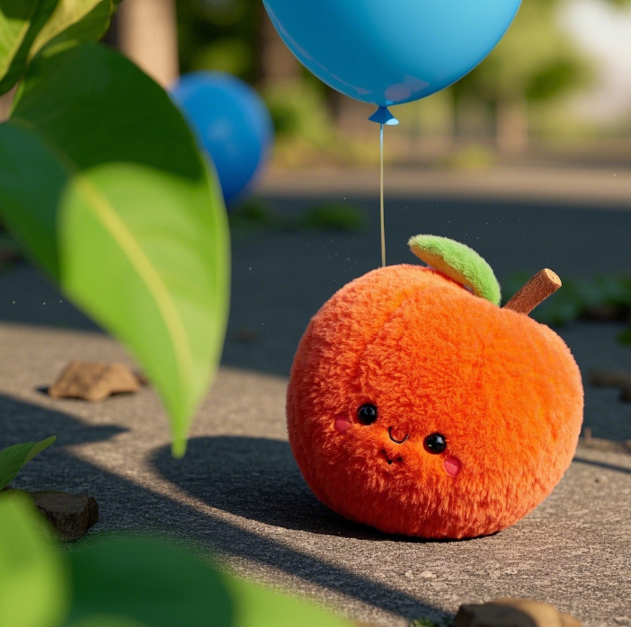 Apple plush toy creative design, cute expressions, children's companionship gift 13