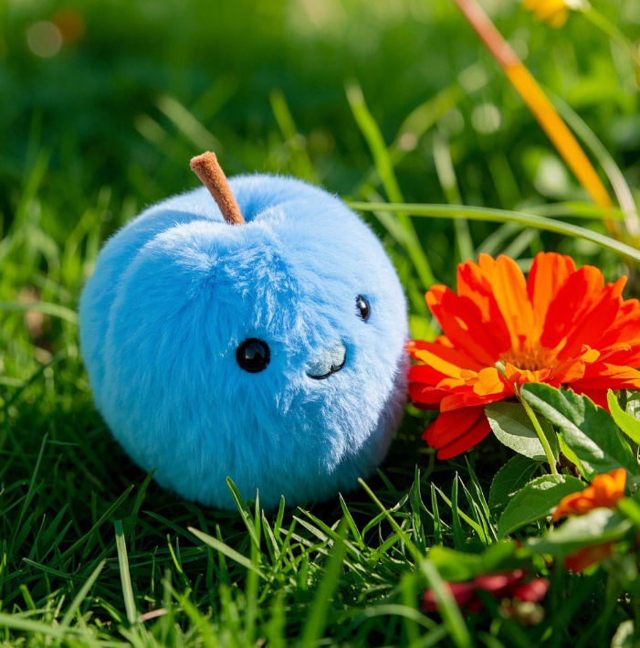 Apple plush toy creative design, cute expressions, children's companionship gift 12