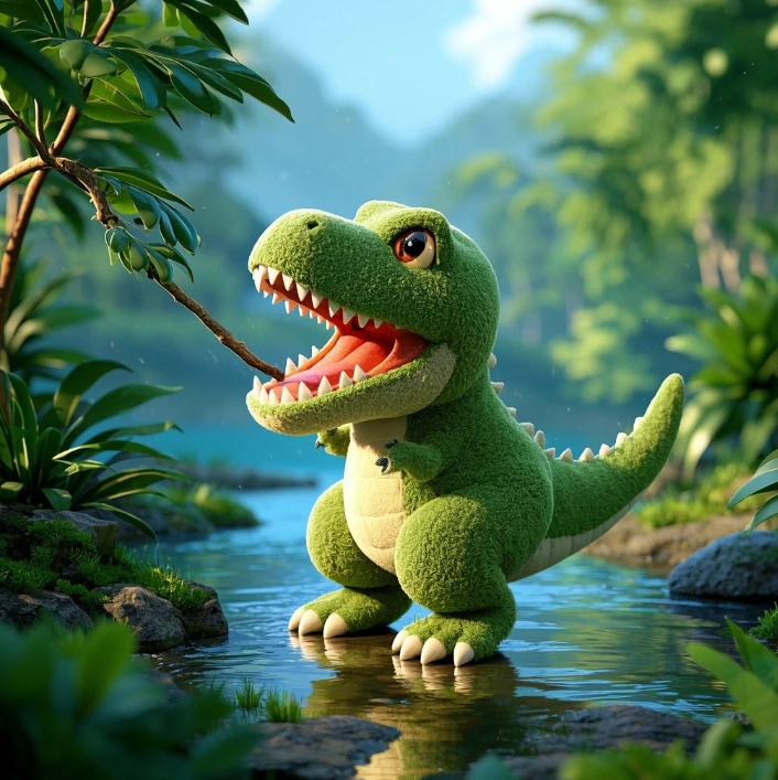 Juguete de peluche de dinosaurio de diseño creativo, forma única, imagen realista, regalo de compañía para niños. 1