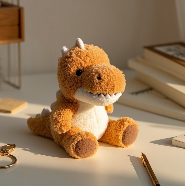 Мягкая игрушка-динозавр, креативный дизайн, уникальная форма, реалистичный образ, отличный подарок для ребенка. 15