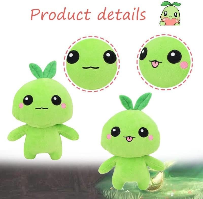 Wholesale Green 9.8 inch Cartoon Mokoko Plush Seeds  Cute Stuffed Soft Plush Stuffed Gifts for Games Fans and Children 14
