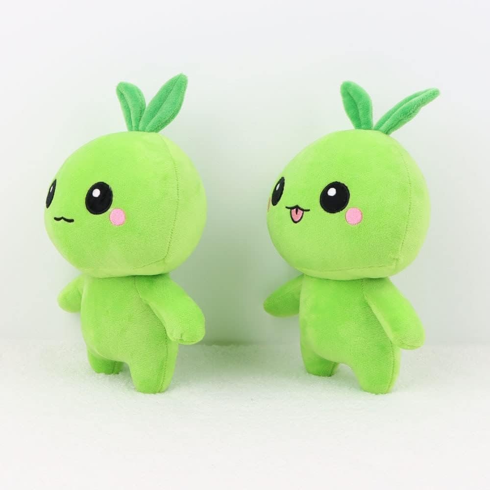 Wholesale Green 9.8 inch Cartoon Mokoko Plush Seeds  Cute Stuffed Soft Plush Stuffed Gifts for Games Fans and Children 17