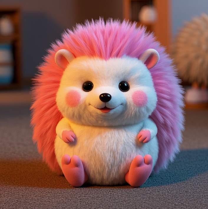 Adorable peluche hérisson : avec son doux visage et son corps moelleux et câlin, c'est le compagnon idéal pour les câlins et qui apporte de la joie. 11