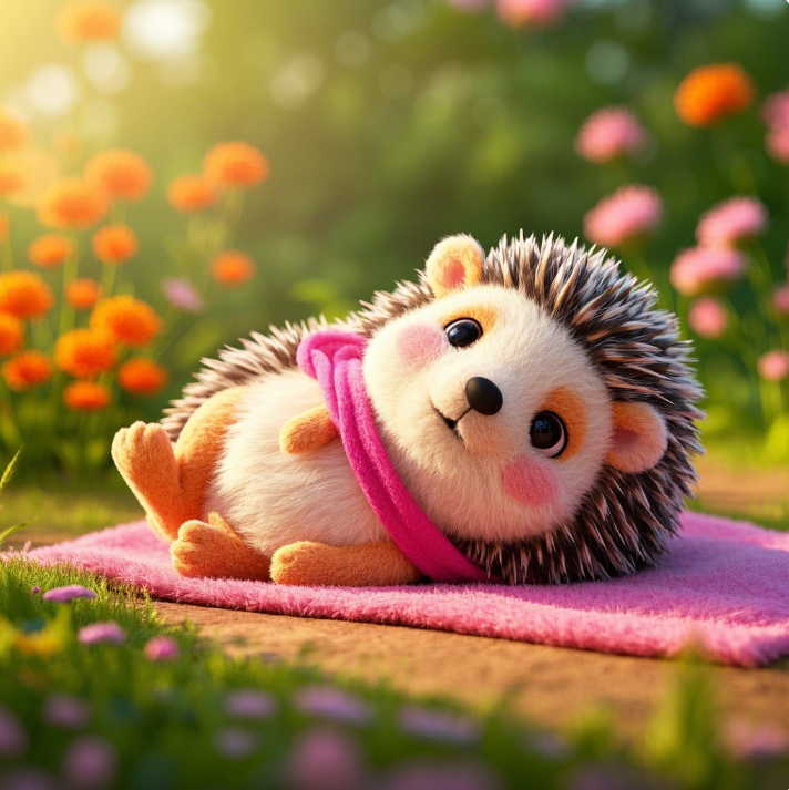 Adorable peluche hérisson : avec son doux visage et son corps moelleux et câlin, c'est le compagnon idéal pour les câlins et qui apporte de la joie. 12