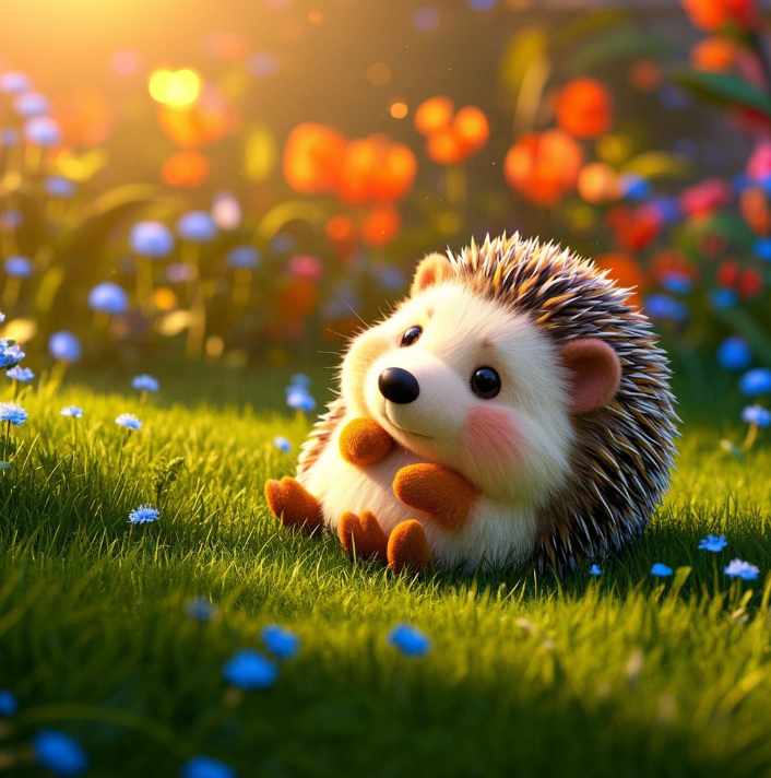 Adorable peluche hérisson : avec son doux visage et son corps moelleux et câlin, c'est le compagnon idéal pour les câlins et qui apporte de la joie. 16