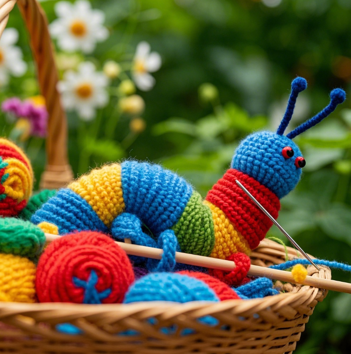 Knitted caterpillar creative design plush toy cute shape can be customized as a child companion gift 14