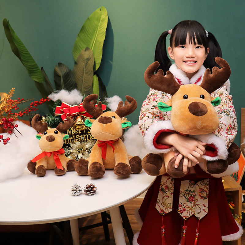 Best Adorable Christmas Exclusive Moose and Reindeer Plush Toys Decorative Dolls Company - Yortoob 22