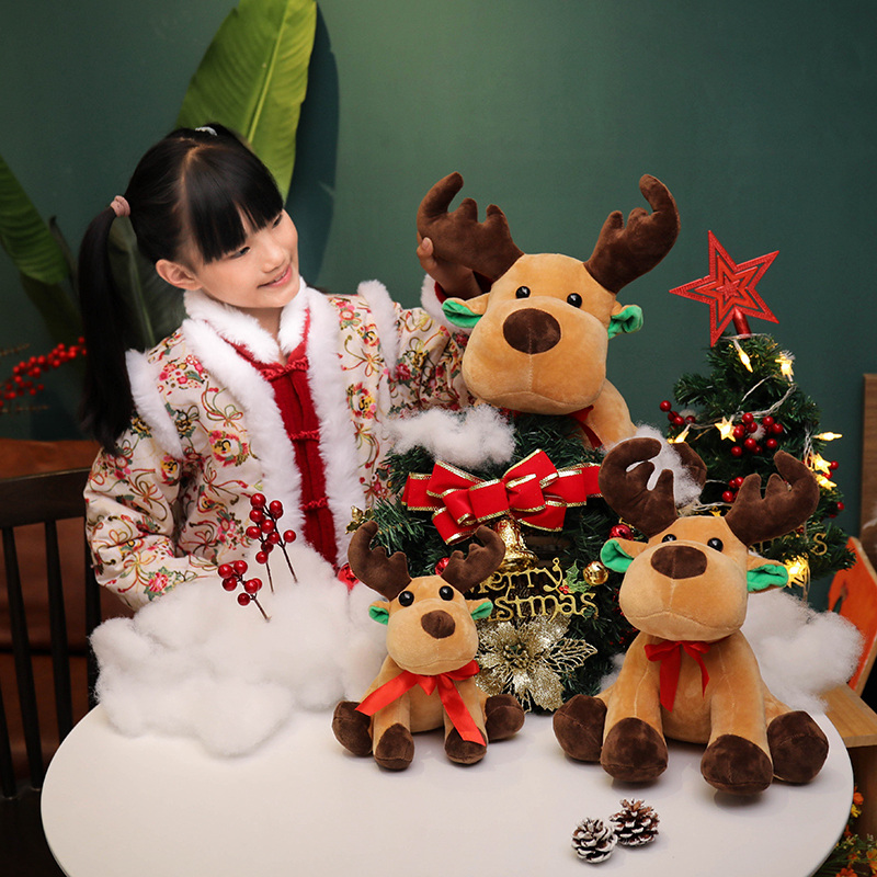 Best Adorable Christmas Exclusive Moose and Reindeer Plush Toys Decorative Dolls Company - Yortoob 21
