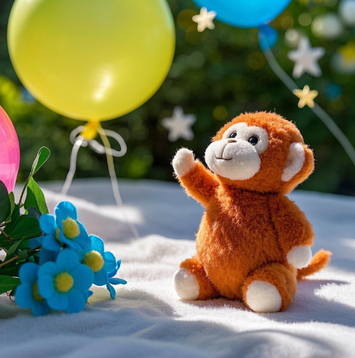Monkey plush toy with creative design, cute, cute, soft, comfortable, accompanying, soothing children, gift 14