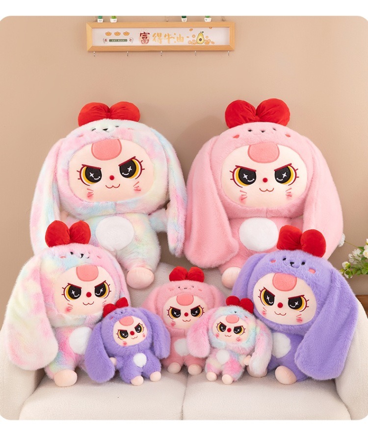 Wholesale Kawaii 30cm Bunny Plushies Plush Toys Cartoon Stuffed Baby Soothing Rag Doll Manufacturer Kids Cute Gift 10