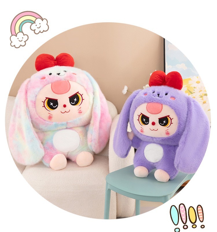 Wholesale Kawaii 30cm Bunny Plushies Plush Toys Cartoon Stuffed Baby Soothing Rag Doll Manufacturer Kids Cute Gift 11