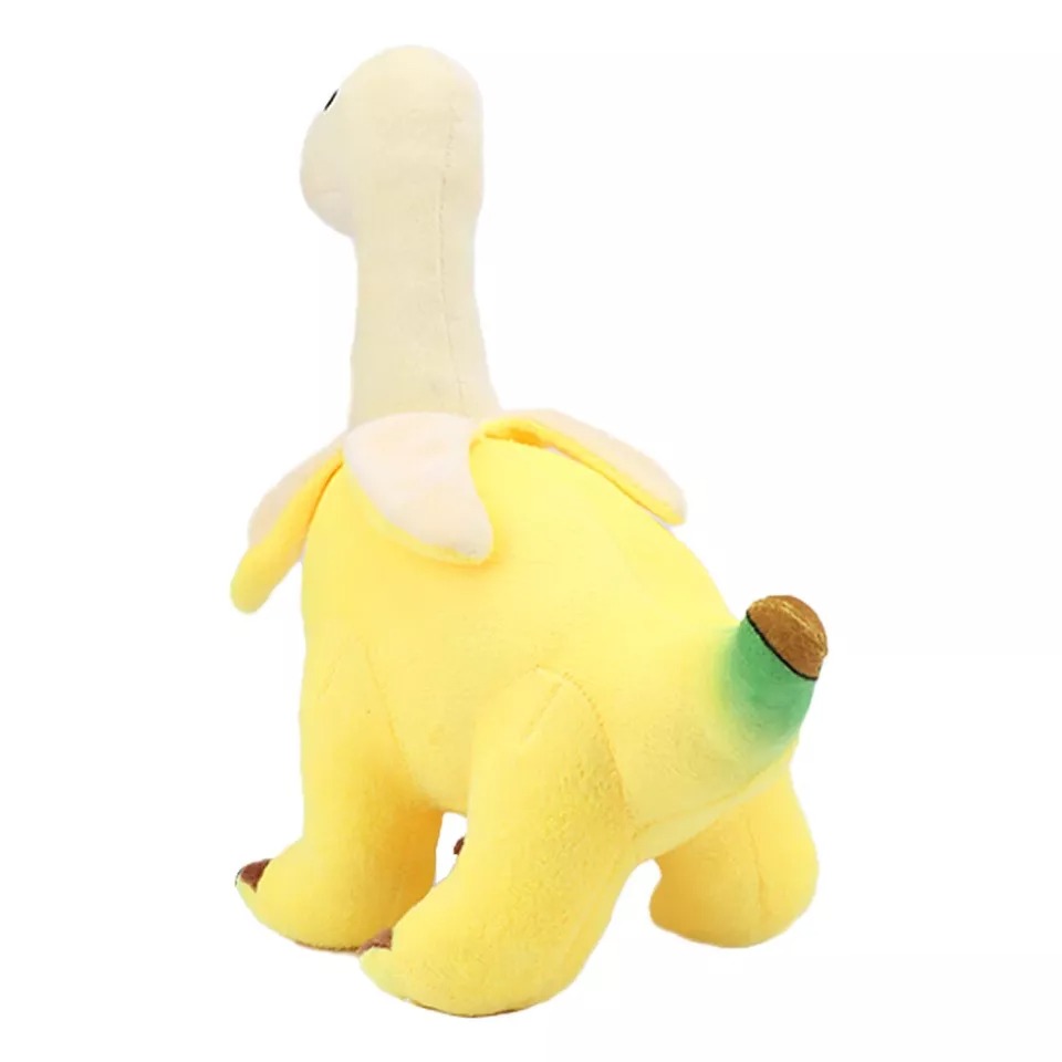 Wholesale Cute 28CM Yellow Peeled Banana Brontosaurus Plush Toys Soft Stuffed Animals Dragon Dinosaur Plushies 14