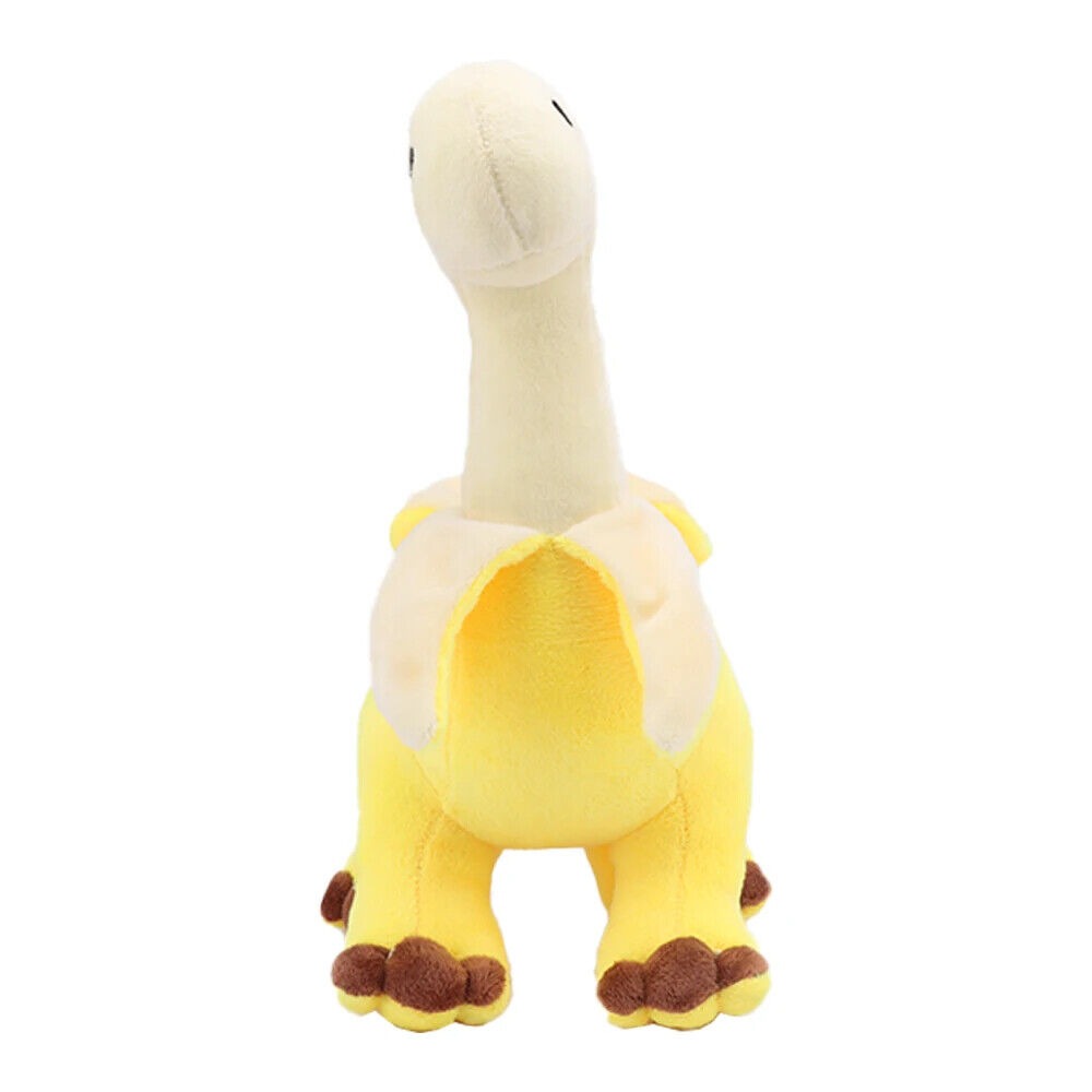 Wholesale Cute 28CM Yellow Peeled Banana Brontosaurus Plush Toys Soft Stuffed Animals Dragon Dinosaur Plushies 12