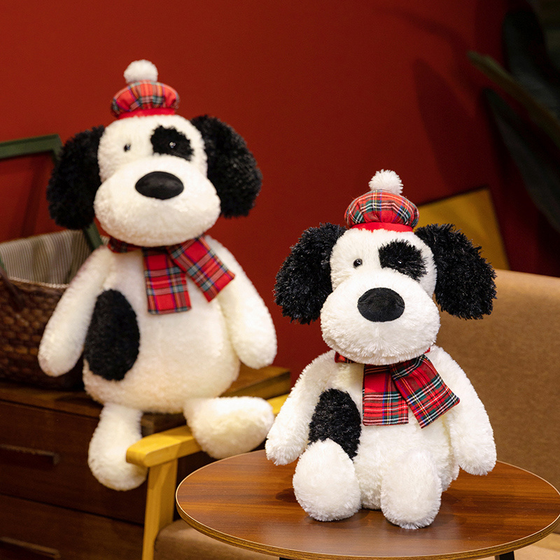 England Spotted Dog Creative Design Plush Doll Soft, Comfortable, Warm Home Decoration Can Be Used as a Gift 12