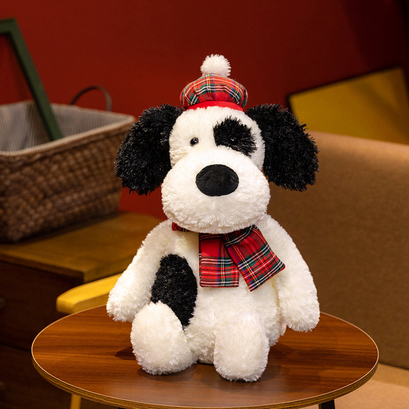 England Spotted Dog Creative Design Plush Doll Soft, Comfortable, Warm Home Decoration Can Be Used as a Gift 11