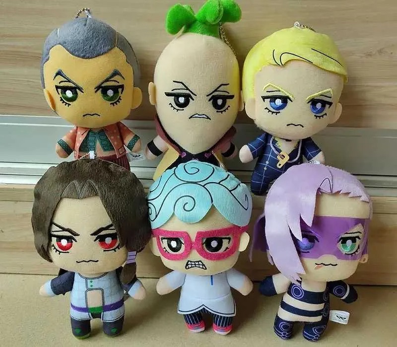Wholesale Anime JoJo's Bizarre Adventure  Plush Doll Chibi Plush toy Soft Collectible Doll Set 14