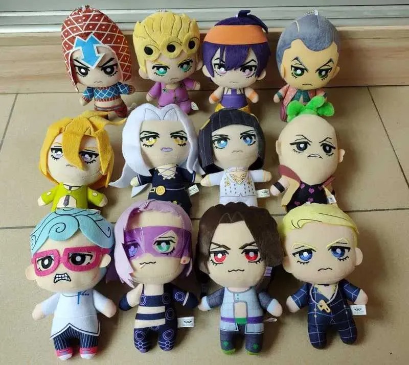 Wholesale Anime JoJo's Bizarre Adventure  Plush Doll Chibi Plush toy Soft Collectible Doll Set 12