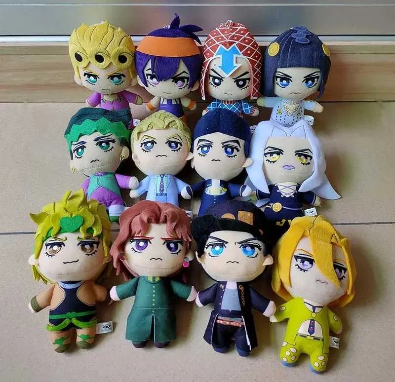 Wholesale Anime JoJo's Bizarre Adventure  Plush Doll Chibi Plush toy Soft Collectible Doll Set 13
