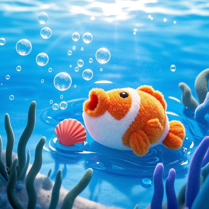 Fish plush toy creative design, soft and comfortable, cute and warm home decoration 13