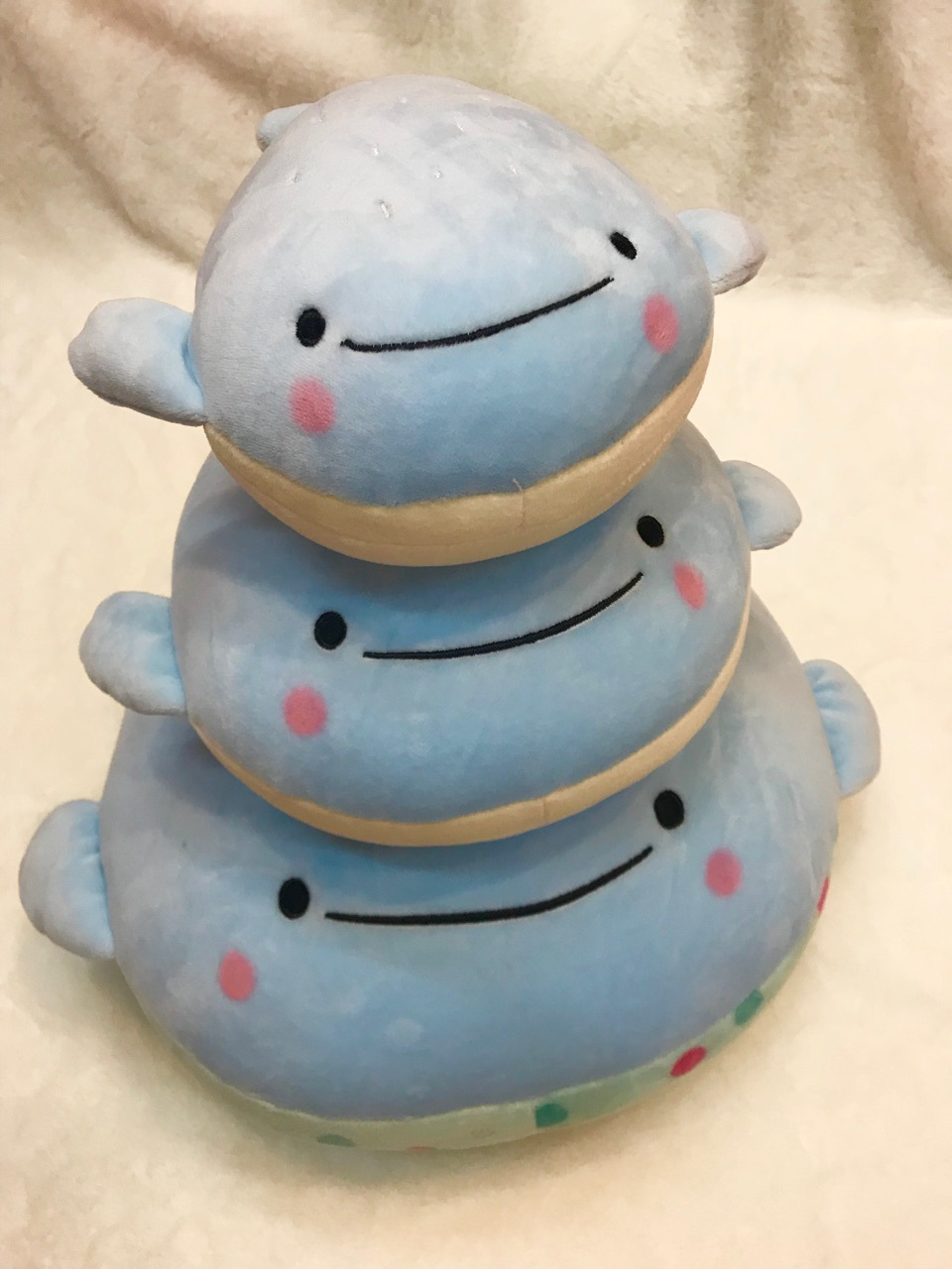 Wholesale Cute Soft Pink Blue Whale Shark Plush Toys Plush Pillow OEM ODM Cartoon Cushion for Sale Holiday Gift Toy 12